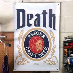 Death Before Craft Beer - a shop banner - drifting creatives gift guide