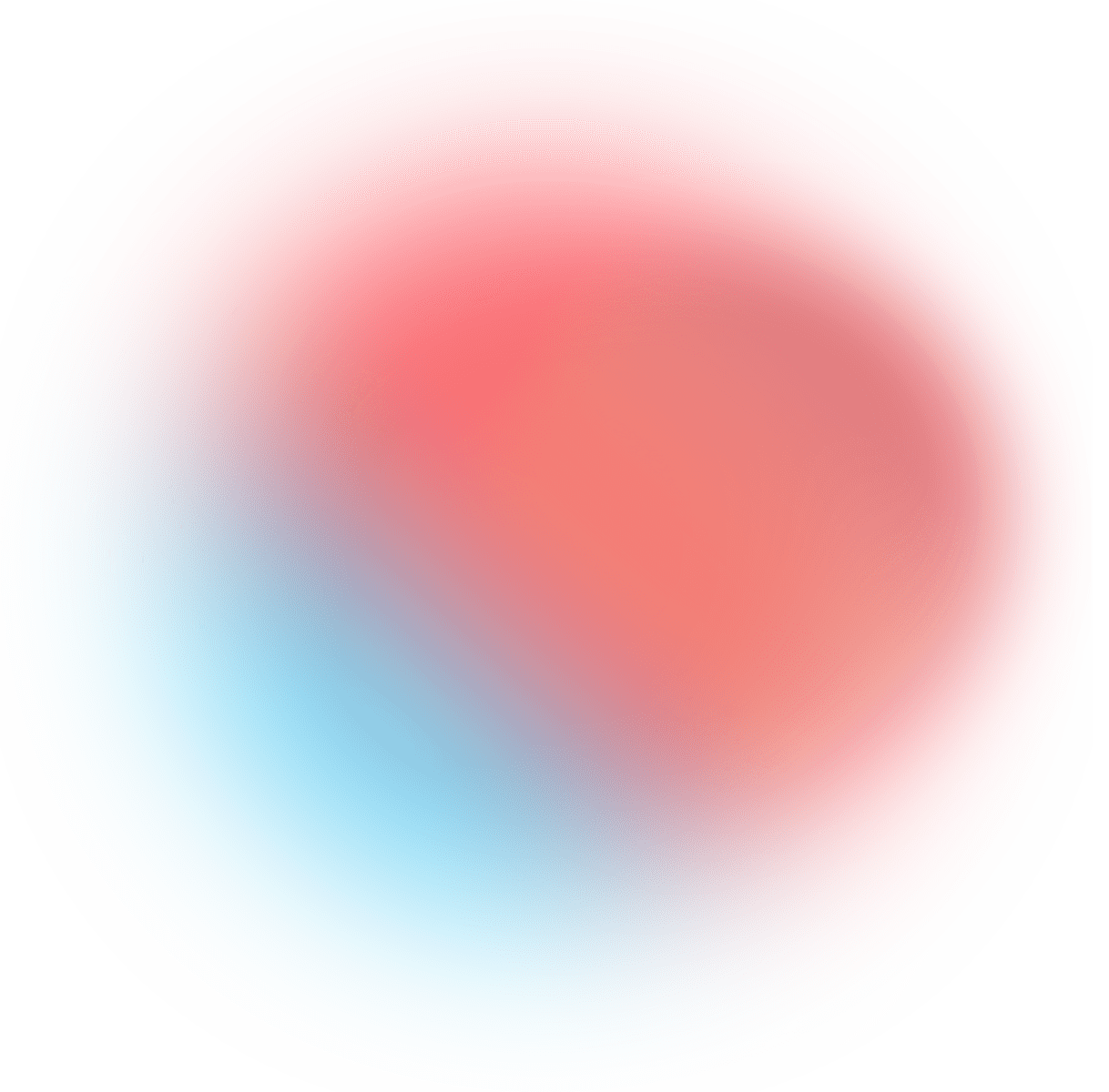 red and blue background blob