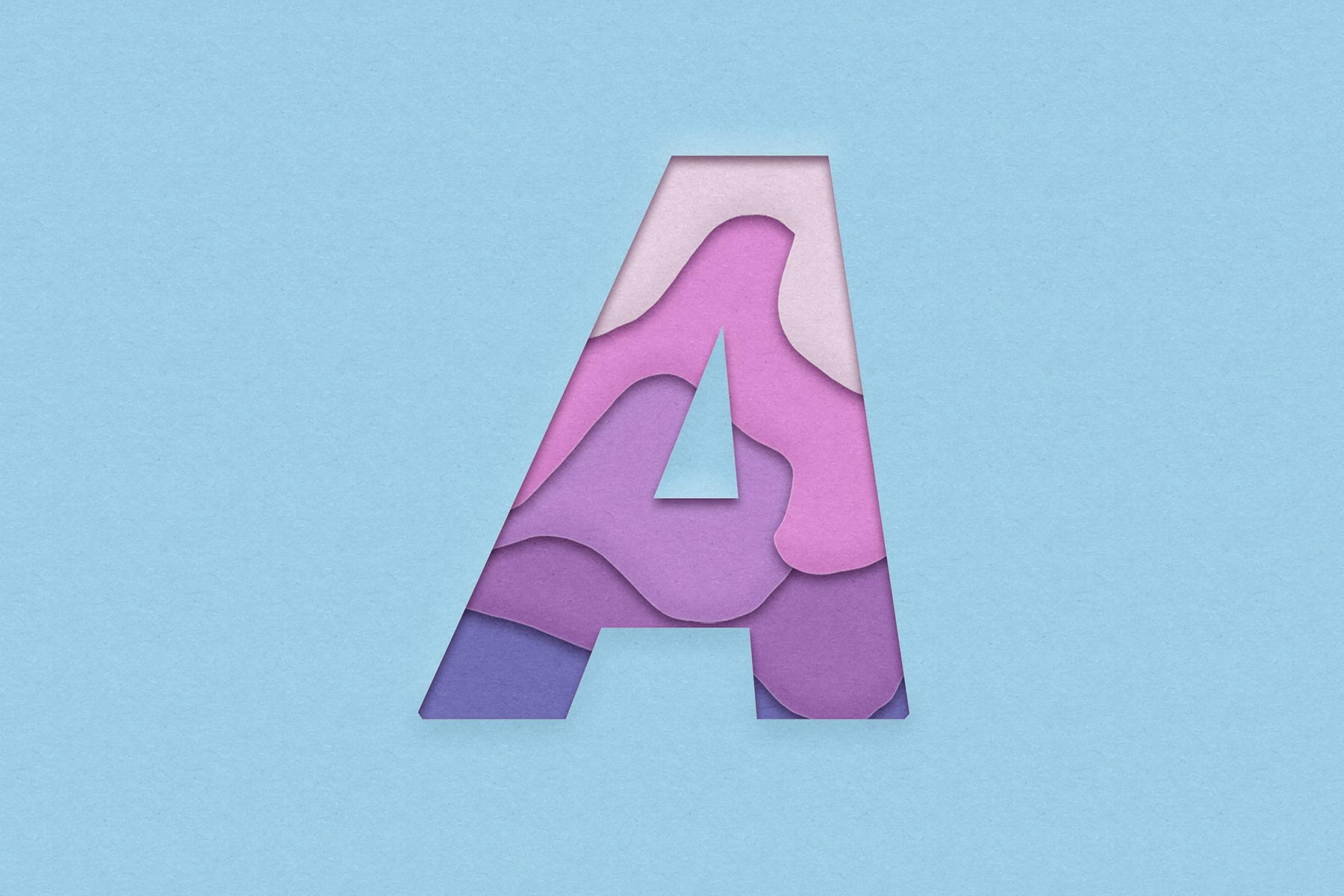 purple letter A
