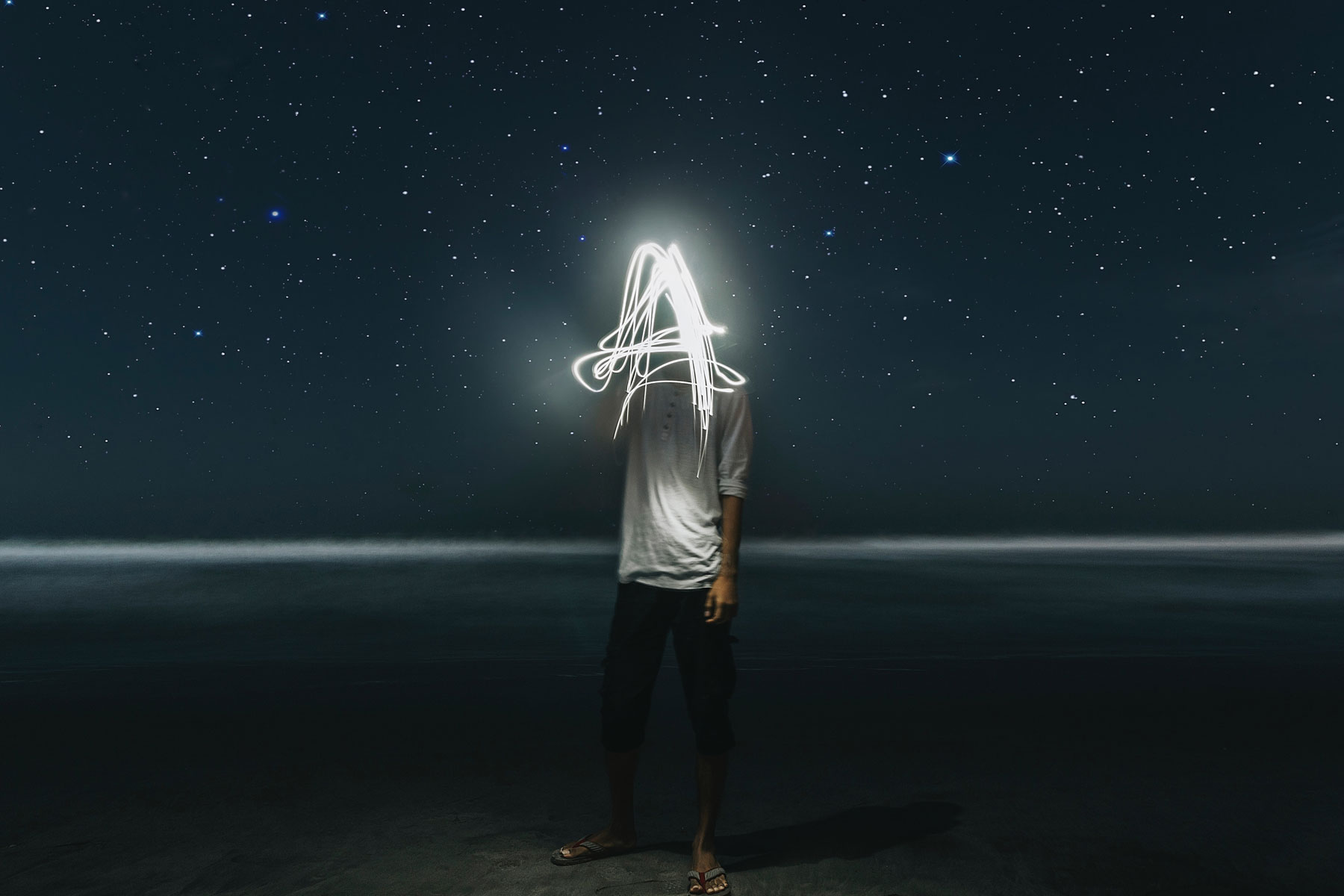 Light Drawing of the Letter A