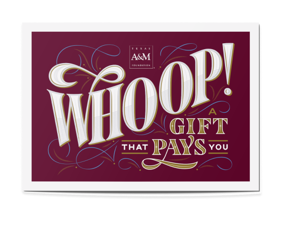 Texas A&M Foundation gift card packaging