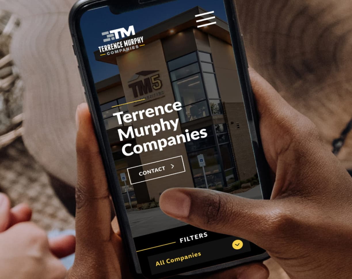 College Station Business, Terrance Murphy Companies responsive mobile website design